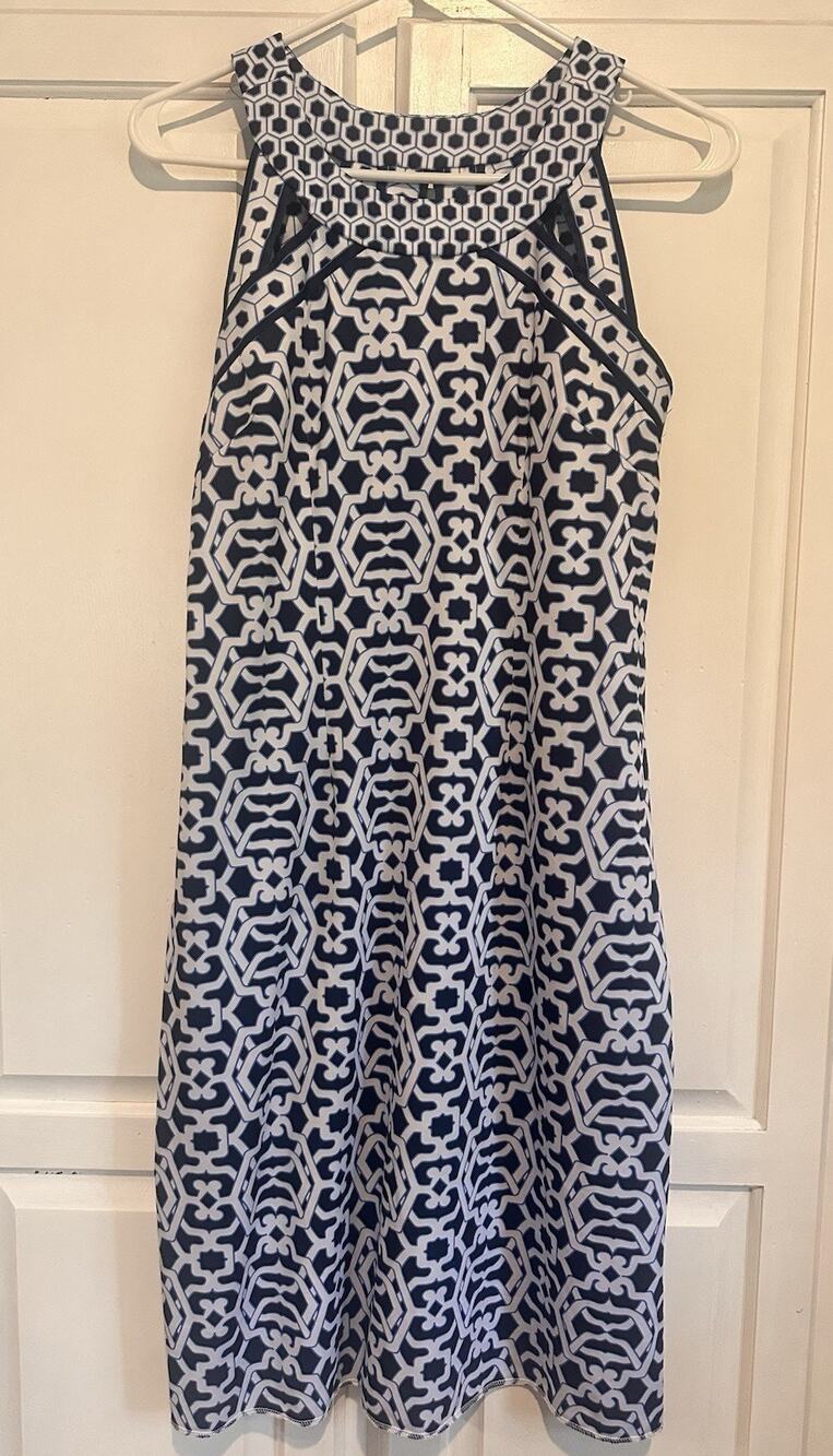 Gretchen Scott Size Small Rio Gio Isosceles Shift Dress Preppy Resort Summer